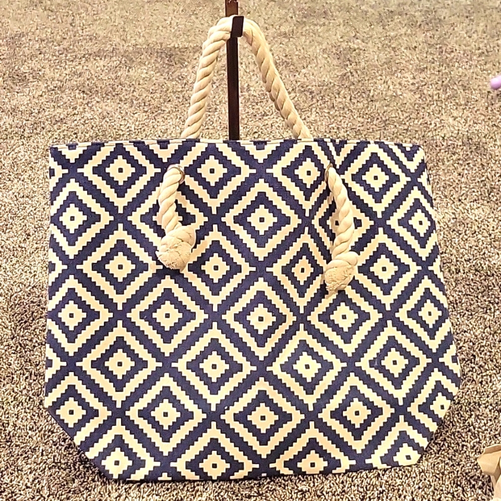 New large summer & Rose tote bag
